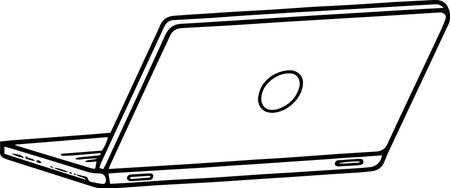 Laptop on a white background. Vector illustration, EPS 10.のイラスト素材