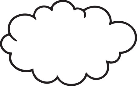 Hand Drawn Comic Speech Bubble â Vector Doodle Style Talk, Thought &amp; Chat Balloonsのイラスト素材