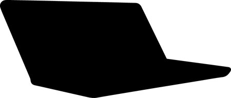 Black silhouette of a hat on a white background. Vector illustration.のイラスト素材