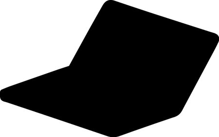 Black line Cone icon isolated on white background. Vector Illustrationのイラスト素材