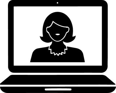 Video conference, online meeting, remote work, work from home, vector illustrationのイラスト素材