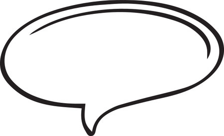 Hand Drawn Comic Speech Bubble â Vector Doodle Style Talk, Thought &amp; Chat Balloonsのイラスト素材