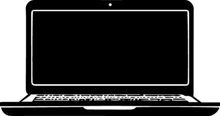 Laptop isolated on white background. Vector illustration. Eps 10.のイラスト素材