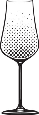 Hand Sketched Wine Glass Vector Collection â Goblets, Flutes, and Drinkware for Bars and Restaurantsのイラスト素材