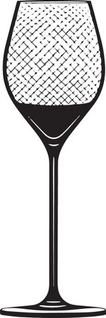 Hand Sketched Wine Glass Vector Collection â Goblets, Flutes, and Drinkware for Bars and Restaurantsのイラスト素材