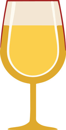 Colorful Wine Glass Vector â Red Wine, White Wine, Cocktail, and Party Drink Illustrationのイラスト素材