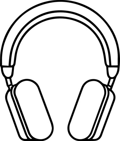 Headphones icon. Headphones icon. Headphones icon. Headphones icon vectorのイラスト素材