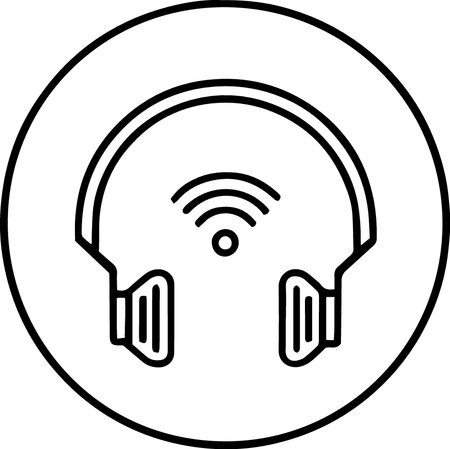 Vector Headphones Icon Sign Icon Vector Illustration For Personal And Commercial Use... Clean Look Trendy Icon...のイラスト素材