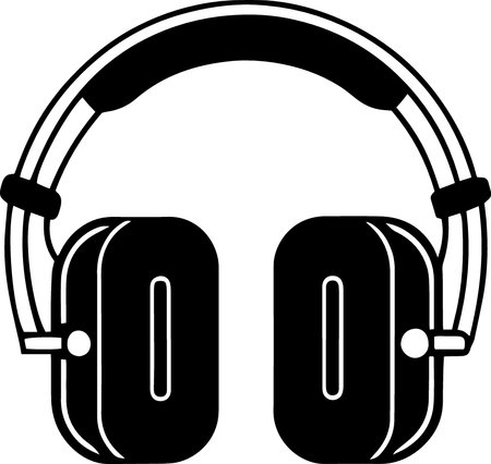 Headphones isolated on a white background. Vector illustration. Eps 10のイラスト素材