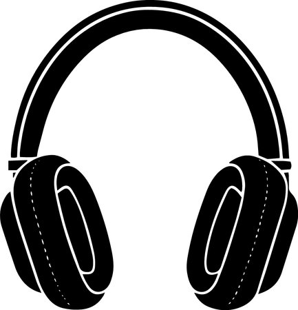 Headphones icon isolated on white background. Vector illustration. Eps 10のイラスト素材