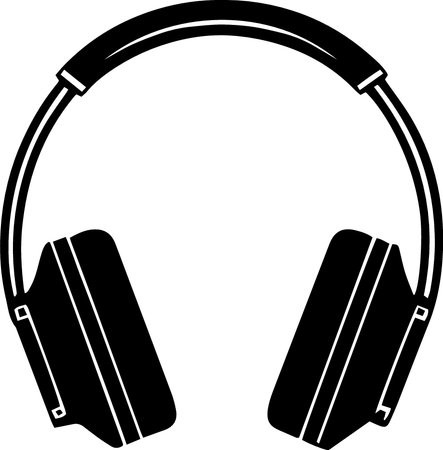 Headphones isolated on a white background. Vector illustration. Eps 10のイラスト素材