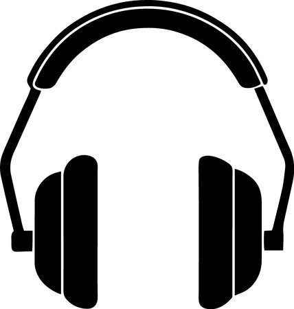 Headphones isolated on a white background. Vector illustration. Eps 10のイラスト素材