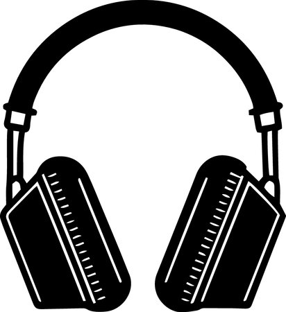 Headphones icon isolated on white background. Headphones vector illustration.のイラスト素材