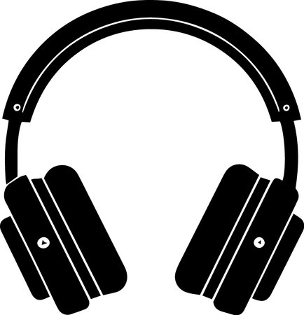 Headphones isolated on a white background. Vector illustration. Eps 10のイラスト素材