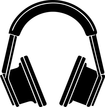 Headphones isolated on a white background. Vector illustration. Eps 10のイラスト素材