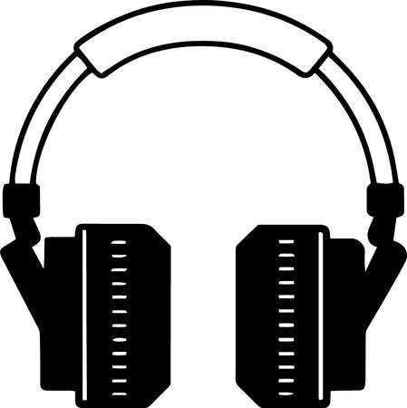 Headphones icon isolated on white background. Vector illustration. Eps 10.のイラスト素材