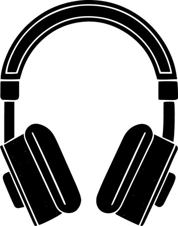 Headphones icon isolated on white background. Vector illustration. Eps 10のイラスト素材