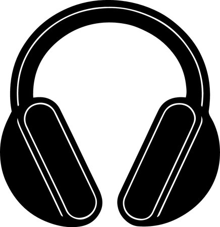 Headphones isolated on a white background. Vector illustration. Eps 10のイラスト素材