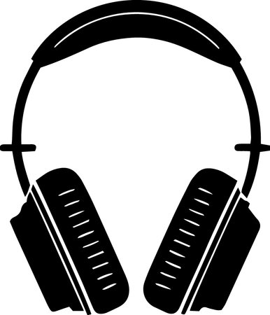 Headphones isolated on a white background. Vector illustration. EPS 10のイラスト素材