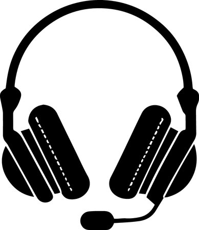 Headphones isolated on white background. Vector illustration. Eps 10.のイラスト素材