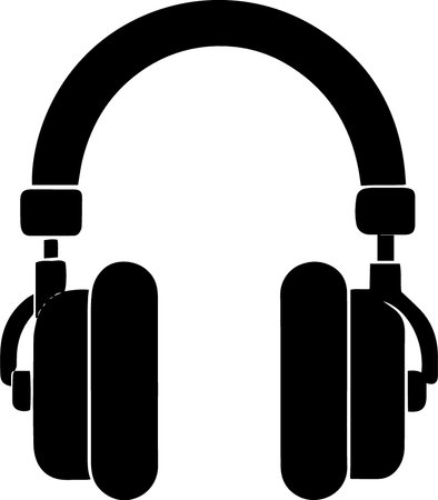 Headphones icon isolated on white background. Vector illustration. Eps 10.のイラスト素材