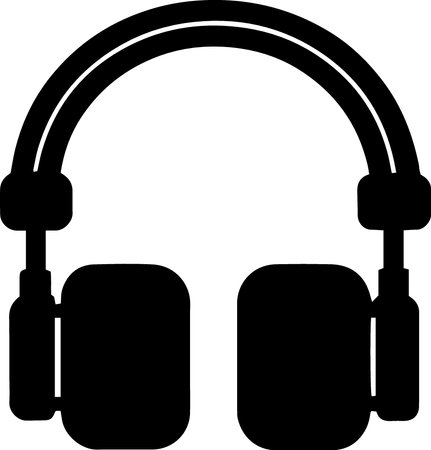 Headphones icon isolated on white background. Vector illustration. Eps 10.のイラスト素材