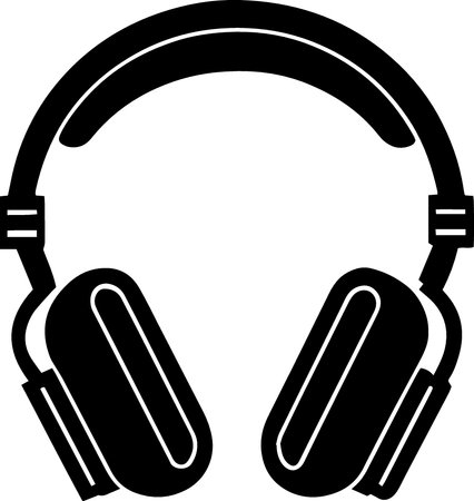 Headphones icon isolated on white background. Vector illustration. Eps 10のイラスト素材