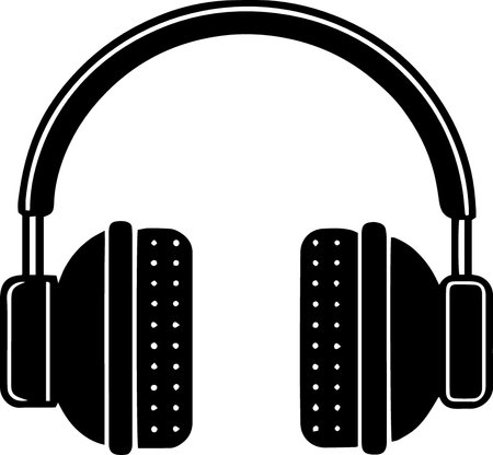 Headphones isolated on a white background. Vector illustration. Eps 10のイラスト素材