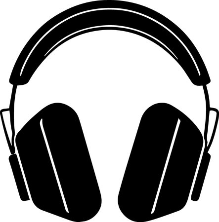 Headphones isolated on a white background. Vector illustration. Eps 10のイラスト素材