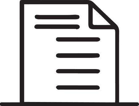 Black line Document icon isolated on white background. File icon. Checklist icon. Business concept. Vector Illustrationのイラスト素材