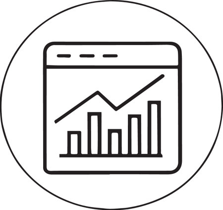 Statistics Icon Vector Illustration For Personal And Commercial Use... Clean Look Trendy Icon...のイラスト素材