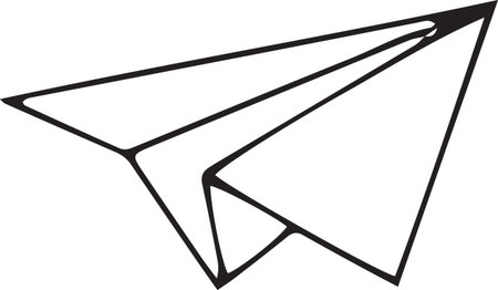 Paper Plane.Vector Illustration Isolated On White Background. EPS10のイラスト素材