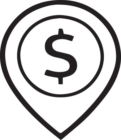 Business Line Icon â Minimal Corporate Finance Symbol Vectorのイラスト素材