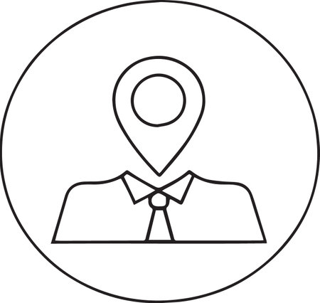 Business Line Icon â Minimal Corporate Finance Symbol Vectorのイラスト素材