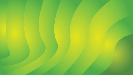 Background with a variety of multicolored waves in a paper style.のイラスト素材