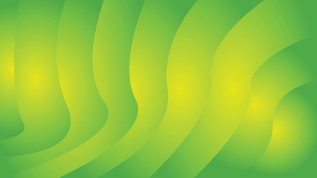 Background with a variety of multicolored waves in a paper style.のイラスト素材