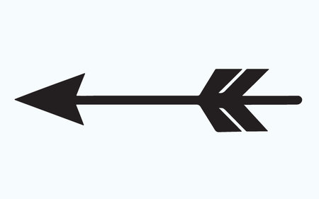 Arrow vector icon. Black illustration isolated on white background for graphic and web design.のイラスト素材