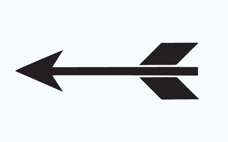 Arrow vector icon. Black illustration isolated on white. Flat design.のイラスト素材