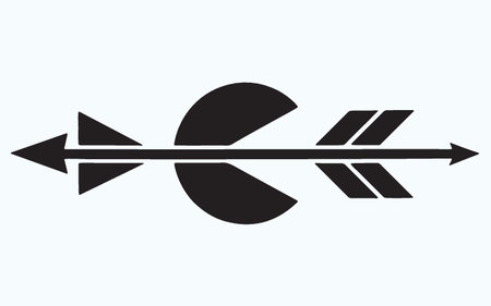 Arrow indicates the direction of movement. Illustration on isolated background.のイラスト素材