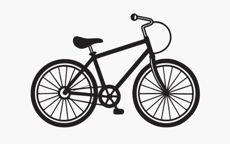 Bicycle design over white background, vector illustration. Eps 10.のイラスト素材