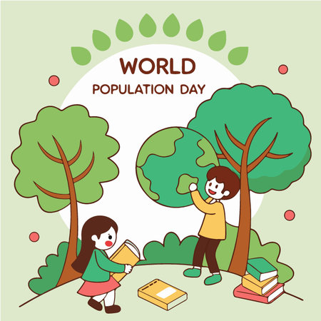 world education day design, vector illustration eps10 graphic. flat designのイラスト素材