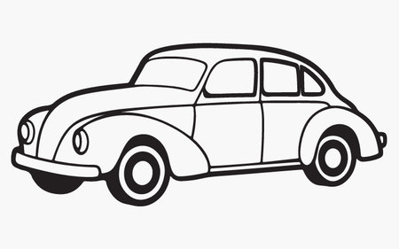 vintage car design, vector illustration eps10 graphic. retro carのイラスト素材