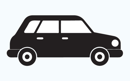 Car icon. Vector illustration. Flat design style eps 10.のイラスト素材