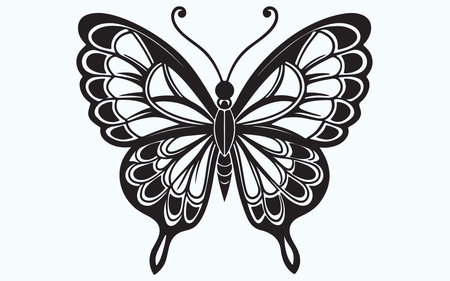 butterfly isolated on a white background. vector illustration. eps 10のイラスト素材