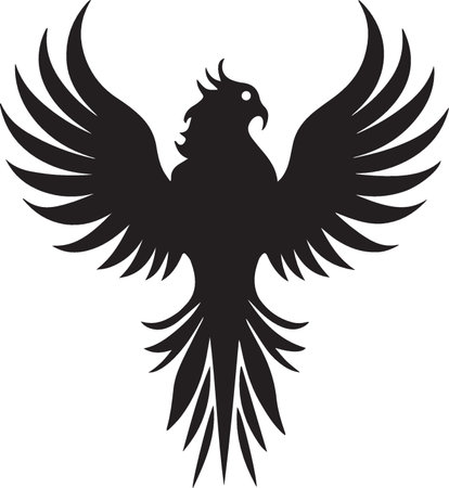 Eagle. Bird.Vector illustration ready for vinyl cutting or t-shirt printing.のイラスト素材