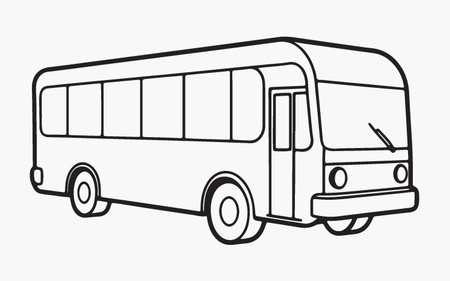 Bus design over white background, vector illustration eps10 graphic.のイラスト素材