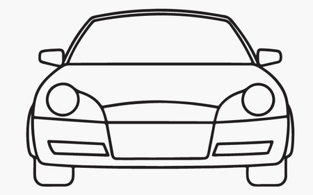 Car icon isolated on white background. Vector illustration. Eps 10.のイラスト素材
