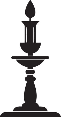 Candlestick icon isolated on white background. Vector Illustration.のイラスト素材