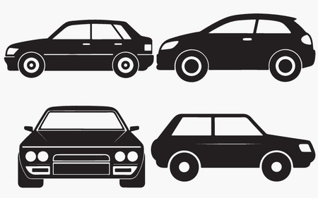 car icons over white background vector illustratrion. EPS10のイラスト素材