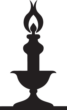 Candle holder icon isolated on white background. Vector Illustration.のイラスト素材